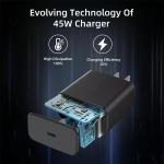 45W USB C Fast Wall Charger with 6ft Cable