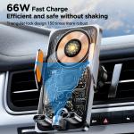 66W Fast Wireless Car Charger with Automatic Mount