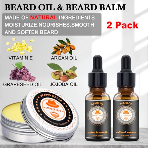 Beard Care Gift Set for Men with Accessories