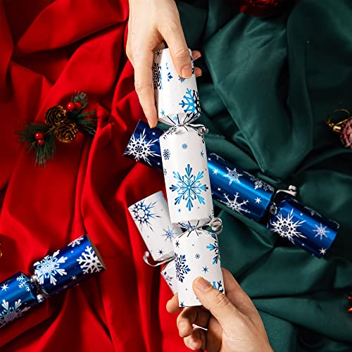 8 Pack Blue & White Snowflake Christmas Favors