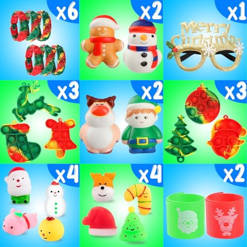Christmas Fidget Toys Set - 106 Pack Sensory Fun