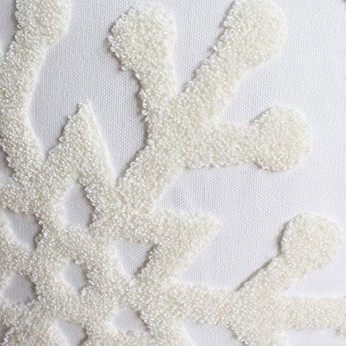 Snowflake Embroidered Throw Pillow Covers (Set of 2)