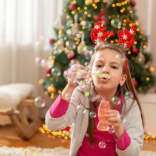 40 Pack Christmas Bubble Wands for Everyone