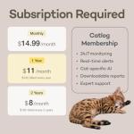 Smart Cat Collar Health Tracker with Alerts