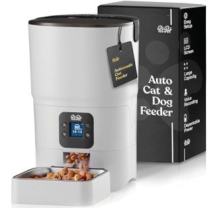 Automatic Cat Feeder with LCD Screen and Voice Recorder