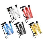 Adjustable Lightweight Folding Walking Stick - Black