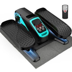 VIVURN® Under Desk Elliptical Machine, Mini Motorized Ellipse Leg Exerciser While Sitting for Seniors, 12-Speed 4-Mode Low Impact Passive Motion Electric Pedal Exerciser+Non-Slip Mat for Home Office