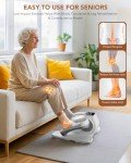 Under Desk Elliptical Machine, 24 Modes Ellipse Leg Exerciser Electric as Seen on TV for Seniors, Portable Seated Pedal Trainer, Romote Control Home Workout Exercise Equipment, Elliptical Exerciser