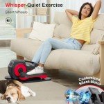 Under Desk Elliptical Machine,Electric Ellipse Leg Exerciser as Seen on Tv for Seniors with 15 Adjustable,Electric Seated Pedal Exerciser,Forward & Reverse Direction,Manual & Auto Mode for Home Office