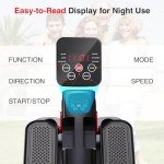 Under Desk Elliptical Machine,Electric Ellipse Leg Exerciser as Seen on Tv for Seniors with 15 Adjustable,Electric Seated Pedal Exerciser,Forward & Reverse Direction,Manual & Auto Mode for Home Office