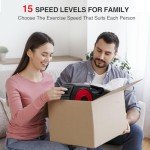 Under Desk Elliptical Machine,Electric Ellipse Leg Exerciser as Seen on Tv for Seniors with 15 Adjustable,Electric Seated Pedal Exerciser,Forward & Reverse Direction,Manual & Auto Mode for Home Office