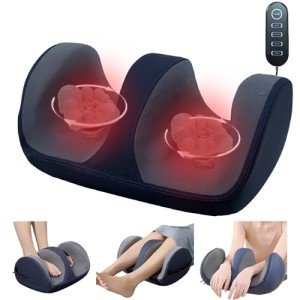 ANPODE Shiatsu Foot and Calf Massager with Heat Kneading Rolling for Neuropathy Wellness & Relaxation Calf Leg Arm Massager Promotes Blood Circulation Mother's Day
