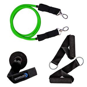 Kinetic Bands Exercise Resistance Band - Single Resistance Band with Handles and Door Anchor for Workout, Physical Therapy, Strength, Sports and Fitness