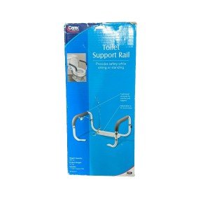 Carex Toilet Safety Frame - Toilet Safety Rails With Adjustable Width - Toilet Rails For Elderly, Handicap, Home Health Care Equipment After Surgery, Supports 300lbs