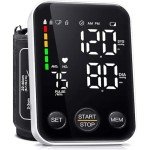 Oklar Blood Pressure Monitor Upper Arm Monitors for Home Use BP Machine Sphygmomanometer with 2x120 Reading Memory Adjustable Arm Cuff 8.7"-15.7" Large Display with LED Background Light Storage Bag