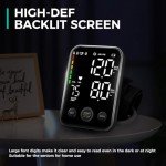 Oklar Blood Pressure Monitor Upper Arm Monitors for Home Use BP Machine Sphygmomanometer with 2x120 Reading Memory Adjustable Arm Cuff 8.7"-15.7" Large Display with LED Background Light Storage Bag