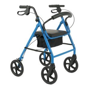 Steel Rollator Walker for Seniors - Foldable & Adjustable
