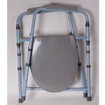 Carex 3-in-1 Folding Bedside Commode and Raised Toilet Seat, Portable Toilet for Camping, Supports Up to 300lbs, Bedside Commodes for Seniors, Adult Potty Chair For Seniors