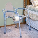 Carex 3-in-1 Folding Bedside Commode and Raised Toilet Seat, Portable Toilet for Camping, Supports Up to 300lbs, Bedside Commodes for Seniors, Adult Potty Chair For Seniors