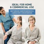 Lunderg Commode Liners - Value Pack 100 Count Universal Fit - Medical Grade Bedside Liners Disposable for Adult Commode Chair, Portable or Camping Toilet Bags