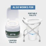 Lunderg Commode Liners - Value Pack 100 Count Universal Fit - Medical Grade Bedside Liners Disposable for Adult Commode Chair, Portable or Camping Toilet Bags