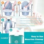 60 Commode Liners with Absorbent Pads, 60 Bedside Commode Liners and 60 Pads for Commode Bucket, Disposable Commode Bags for Adults, Portable Leak-Proof Potty Chair Liners (21*16in-60+60)