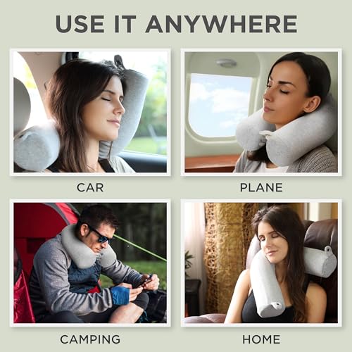 Dot&Dot Memory Foam Travel Pillow for Support