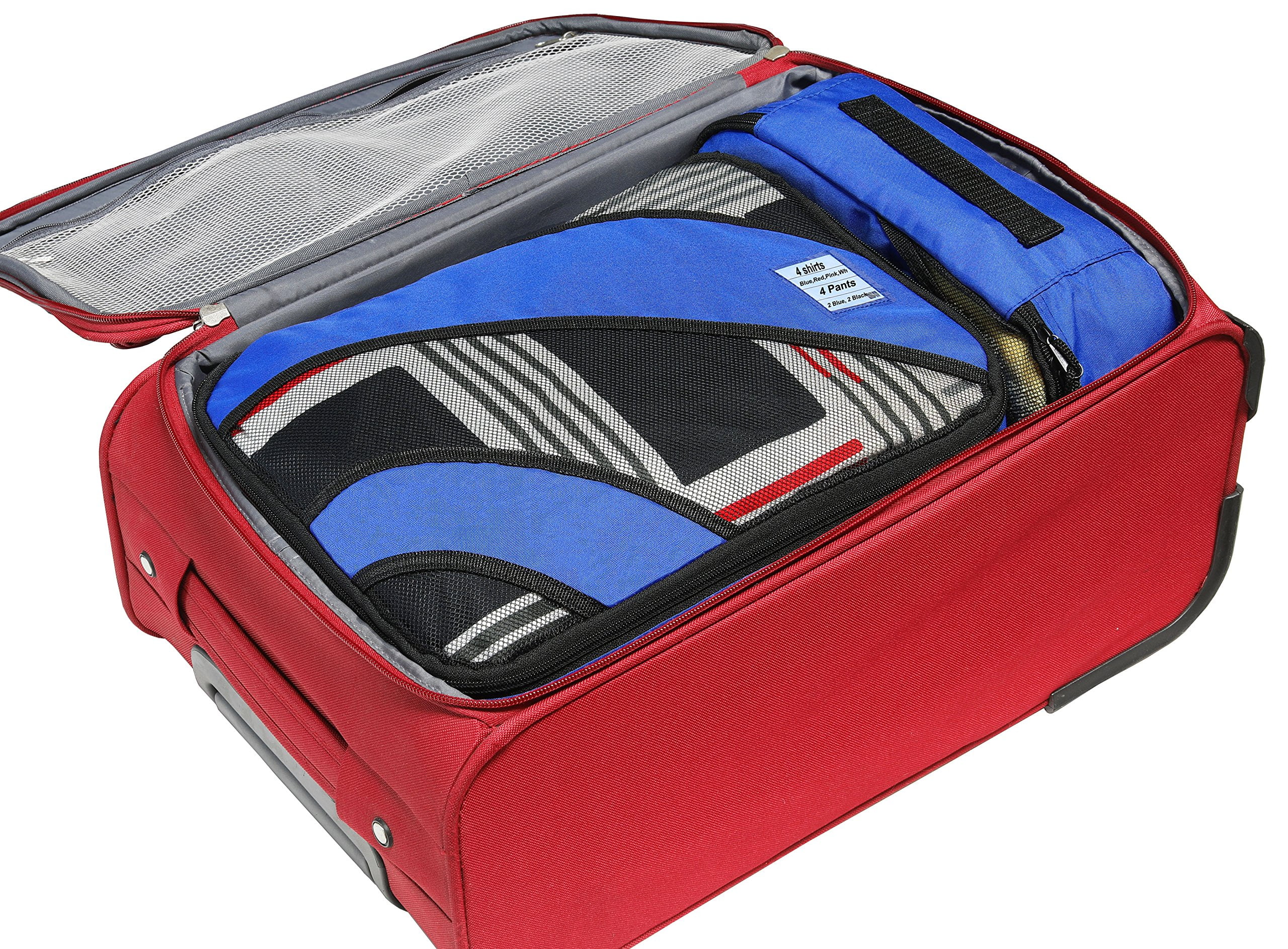 Travel Packing Cubes Set of 4 - Blue