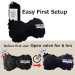 SmartTravel Inflatable Memory Foam Lumbar Support Pillow