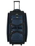 Wrangler 30-Inch Blue Multi-Pocket Rolling Duffel Bag