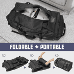 DAKOMM 90L Foldable Rolling Duffel Bag