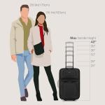 U.S. Traveler Rio Lightweight Rolling Carry-On Set