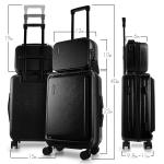 Virtu 20" Expandable Hardside Carry-On Spinner Suitcase