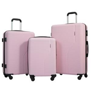 Travelhouse 3 Piece Pink Hardside Luggage Set