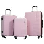 Travelhouse 3 Piece Pink Hardside Luggage Set