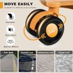 AnyZip Zipperless Orange 28-Inch Hard Shell Suitcase