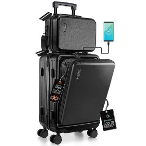 Virtu 20" Expandable Hardside Carry-On Spinner Suitcase