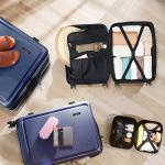 Navy Blue 4-Piece Hardshell Spinner Luggage Set