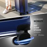 Navy Blue 4-Piece Hardshell Spinner Luggage Set