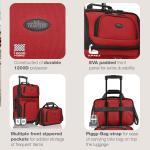 Expandable Rolling Carry-On Luggage Set with Tote