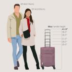 U.S. Traveler Rio 22-Inch Expandable Carry-On Suitcase