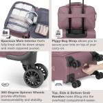 U.S. Traveler Rio 22-Inch Expandable Carry-On Suitcase