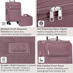 U.S. Traveler Rio 22-Inch Expandable Carry-On Suitcase