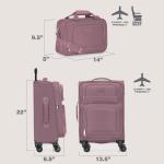 U.S. Traveler Rio 22-Inch Expandable Carry-On Suitcase
