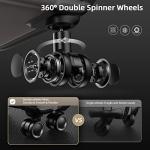 SHOWKOO 3 Piece Expandable Softshell Luggage Set