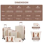 Travelhouse Lightweight 6-Piece Hardshell Luggage Set