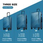 Tripcomp 3-Piece Lightweight Hardside Luggage Set