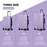 Travelhouse Lightweight 3-Piece Hardshell Luggage Set