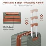 SHOWKOO 3-Piece Hardside Luggage Set - Green