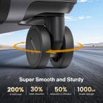 SHOWKOO 2-Piece Hardside Luggage Set, Silver Gray